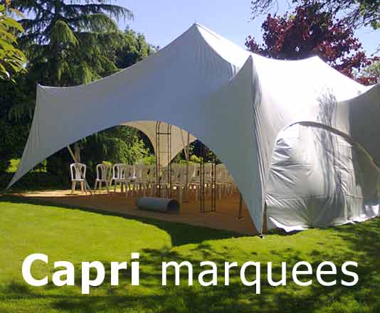 capri marquees models are great for wedding marquee hire